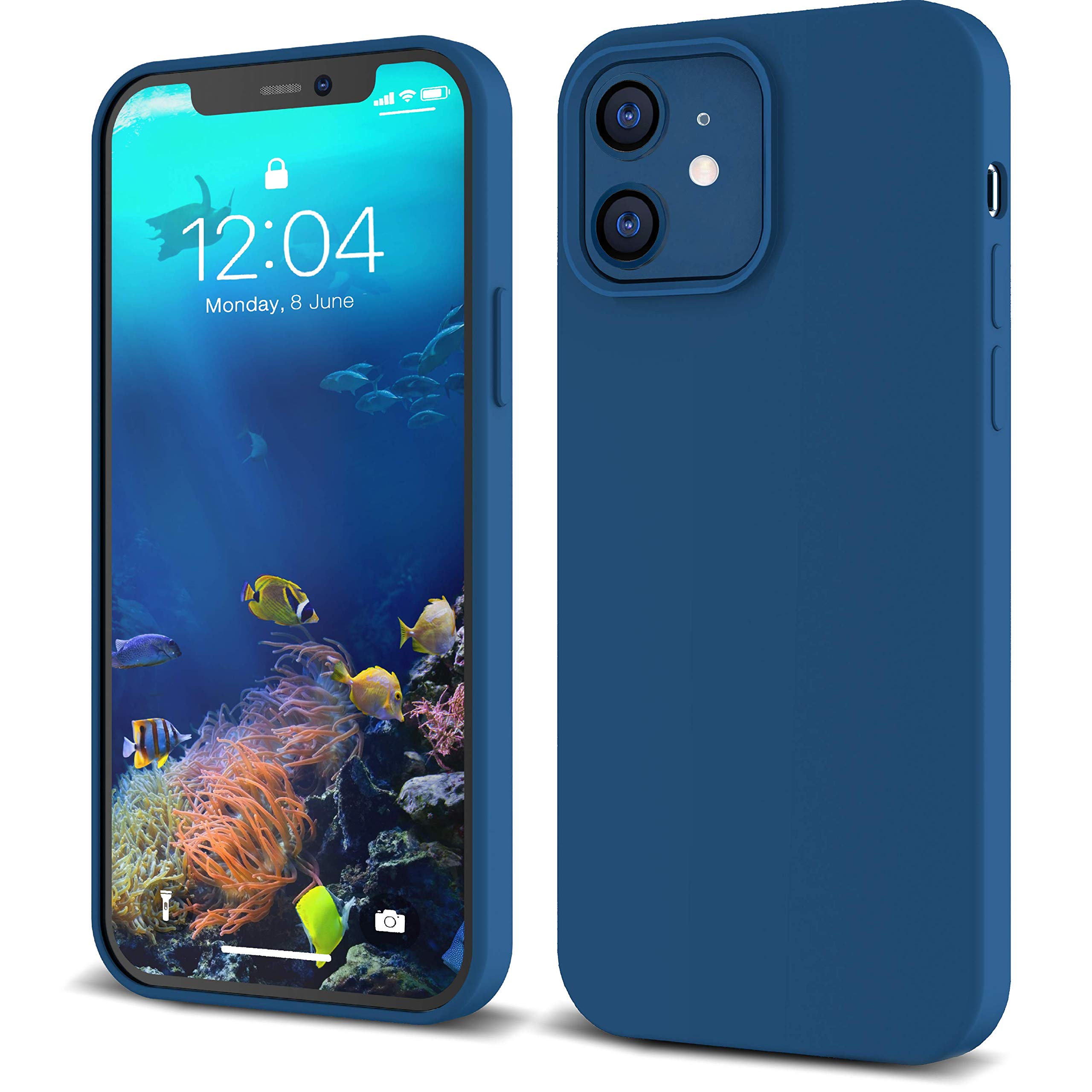 Amazon.co.jp: IceSword iPhone 12 Mini ケース ブルー 薄型液体